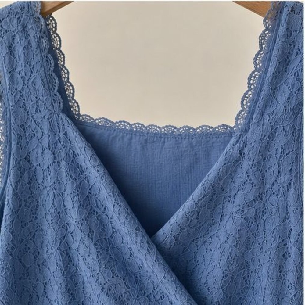 Blue Smocked Top - Picture 4 of 6